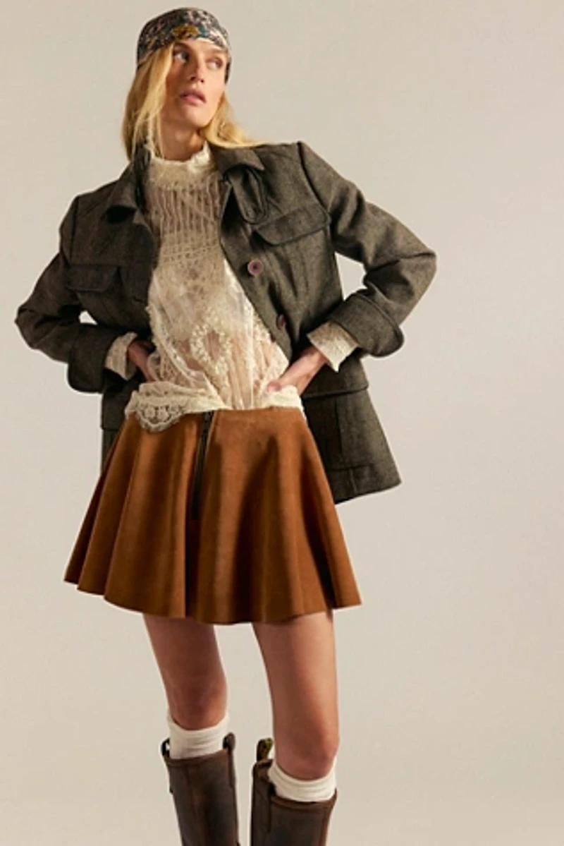 Understated Leather Sugar High Skirt