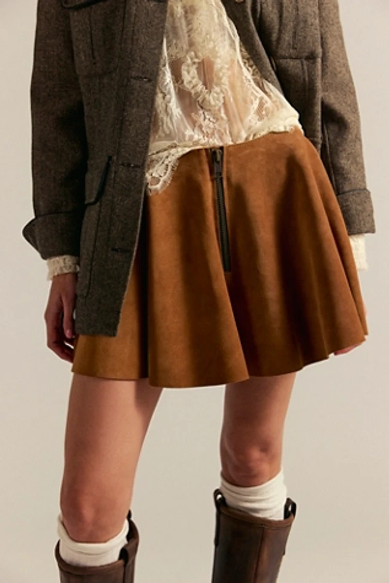 Understated Leather Sugar High Skirt