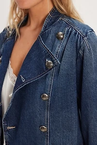 We The Free Imogene Denim Officer Jacket