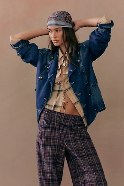 We The Free Imogene Denim Officer Jacket