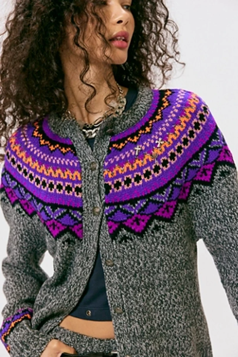 Anna Sui Fair Isle Cardigan