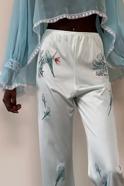 Vintage 1980's  Love Birds Lounge Pants Selected By Afterlife Boutique