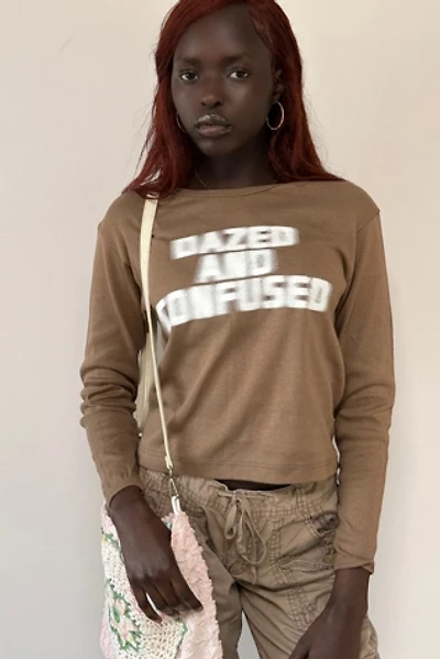 Vintage 1990's Blurry Dazed And Confused Cropped Shirt Selected By Afterlife Boutique