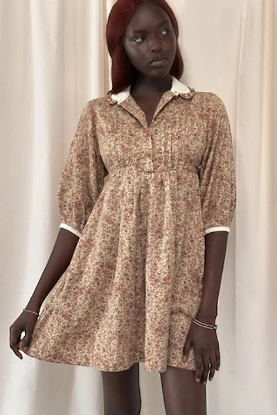 Vintage 1970's Young Edwardian Label Floral Calico Dress Selected By Afterlife Boutique