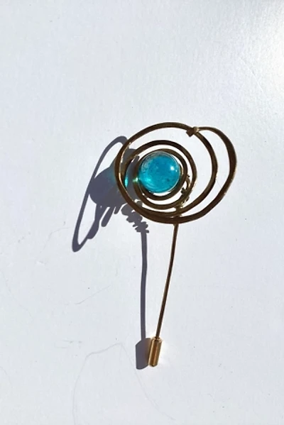 Vintage 1980s Artisan Spiral Brooch Selected by Cherry