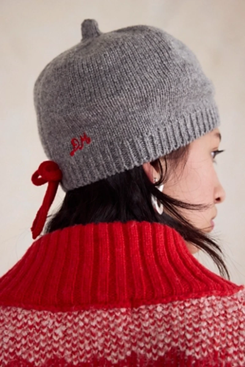 Damson Madder Knitted Beret