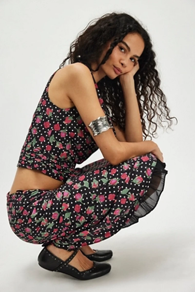 For Love & Lemons Betty Bud Midi Skirt Set