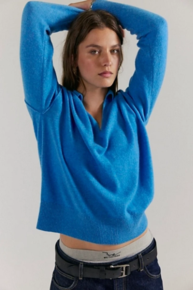 Eloura Cashmere Henley Sweater