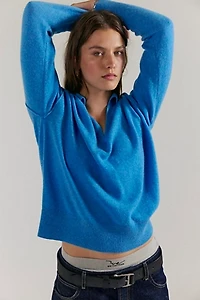 Eloura Cashmere Henley Sweater