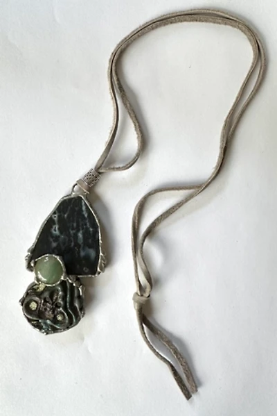 Vintage 1970s Artisan Pendant Hand Made Necklace Selected by Cherry