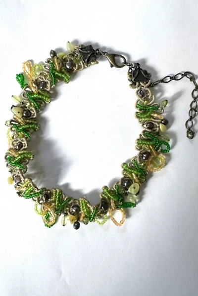 Vintage 1960s Hand Sewn Beaded Choker Selected by Cherry