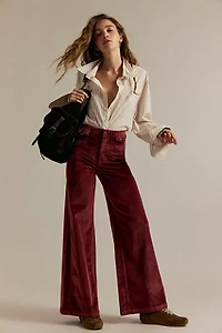 We The Free Kellee High-Rise Cord Palazzo Pants