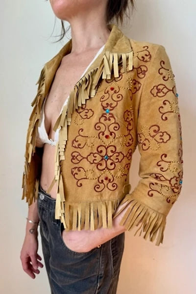 Y2k Rhinestone Fringe Jacket Selected by Wax Plant