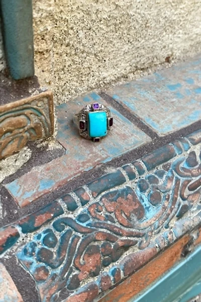 Vintage Sterling & Turquoise Ring Selected by BusyLady Baca & The Goods