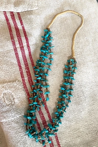 Vintage Turquoise Five-Stranded Long Necklace Selected by The Curatorial Dept.