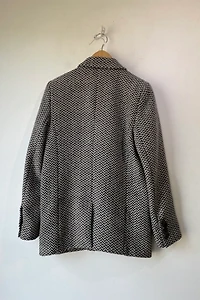 Anine Bing Black and White Chevron Jacket Selected by The Curatorial Dept.