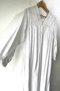 Straw London White Cotton Nightgown Selected by The Curatorial Dept.