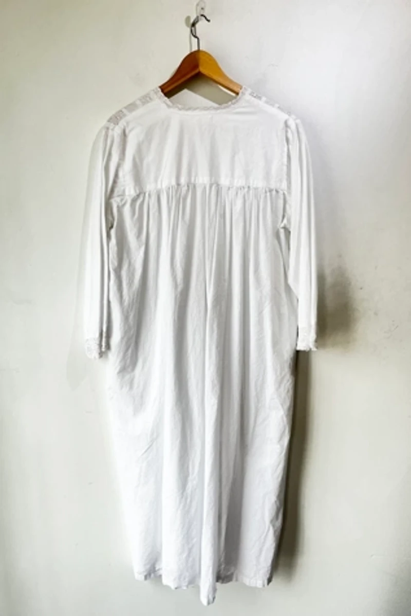 Straw London White Cotton Nightgown Selected by The Curatorial Dept.