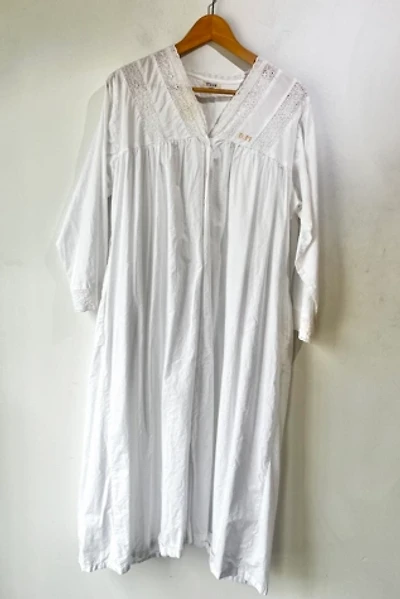 Straw London White Cotton Nightgown Selected by The Curatorial Dept.