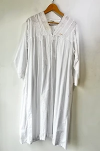 Straw London White Cotton Nightgown Selected by The Curatorial Dept.