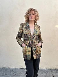 Giancarlo Ferrari Gold Brocade Blazer Selected by The Curatorial Dept.