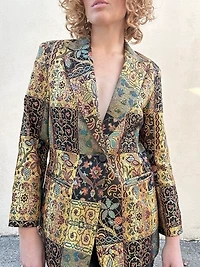 Giancarlo Ferrari Gold Brocade Blazer Selected by The Curatorial Dept.