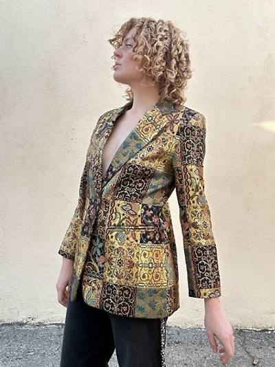 Giancarlo Ferrari Gold Brocade Blazer Selected by The Curatorial Dept.