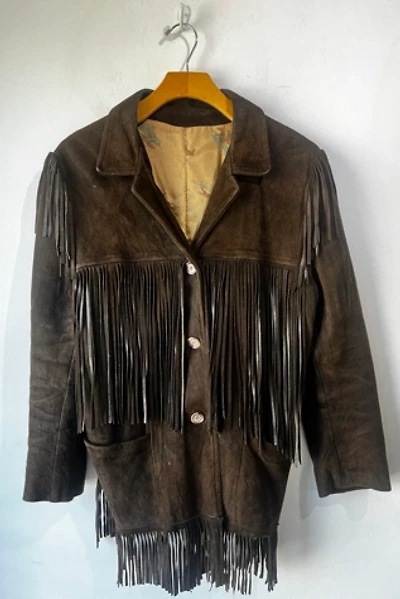 Vintage Brown Suede Jacket with Cowboy Lining Selected by The Curatorial Dept.