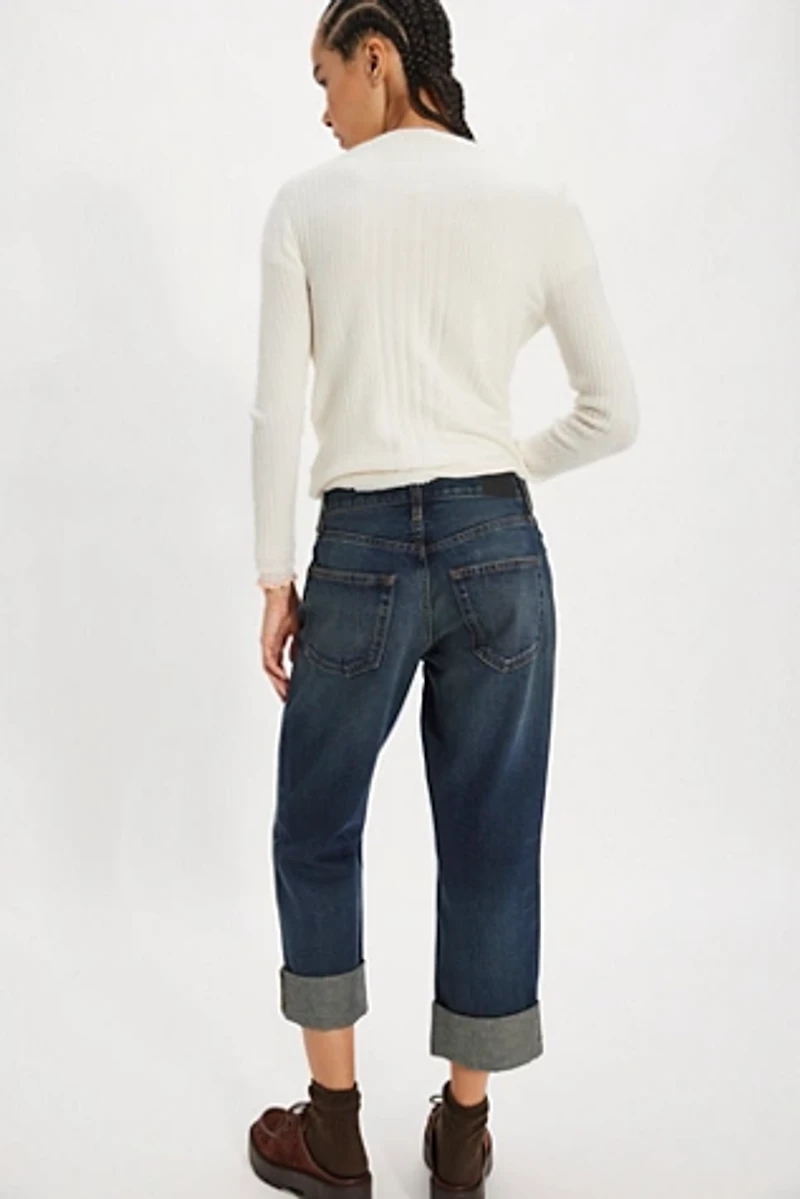 EDWIN Sawyer Coated Boyfriend Jeans