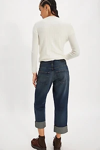 EDWIN Sawyer Coated Boyfriend Jeans