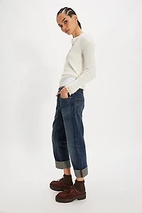 EDWIN Sawyer Coated Boyfriend Jeans