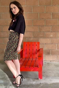 1980s Ungaro Strawberry Print Mini Skirt Set Selected by Personal Choice