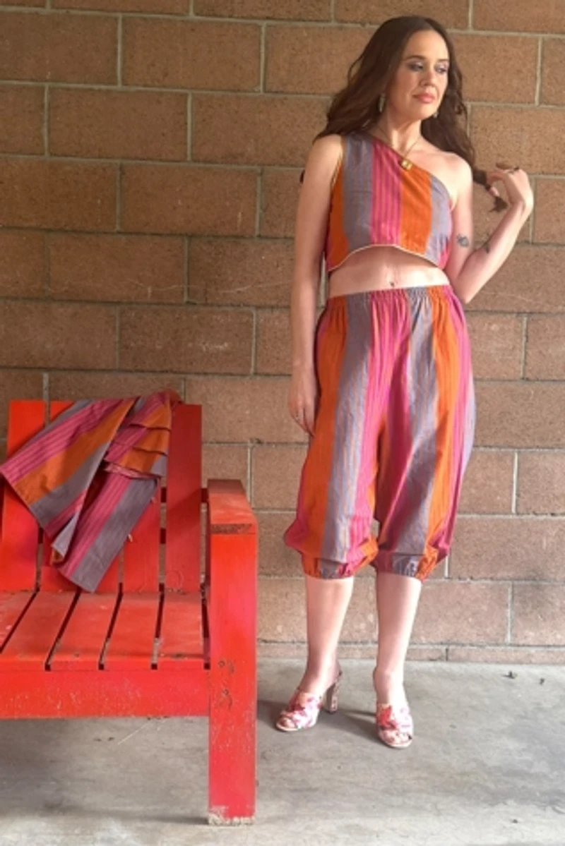 1980s Bis Bis Three Piece Harem Capri Set Selected by Personal Choice