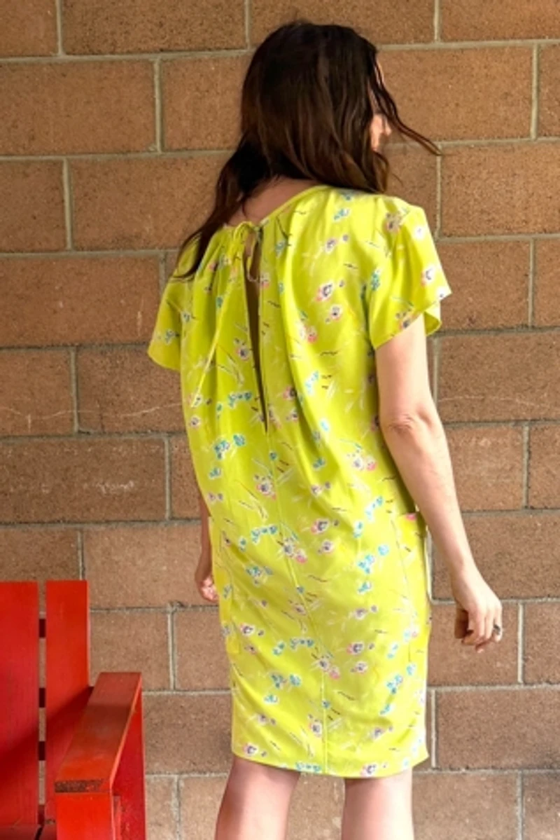 1990s Ungaro Silk Wedge Column Dress Selected by Personal Choice