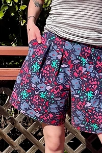1980s Laura Ashley Floral Shorts Selected by Personal Choice