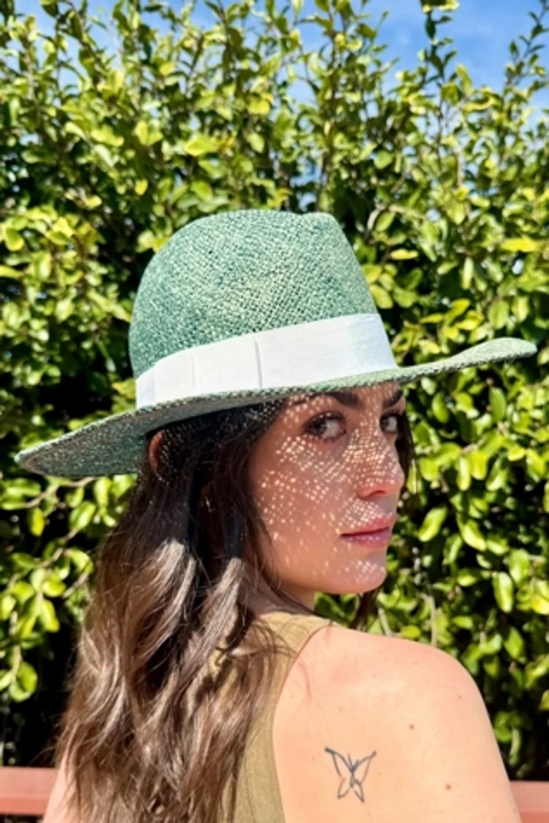 1980s Liz Claiborne Panama Hat Selected by Personal Choice