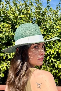 1980s Liz Claiborne Panama Hat Selected by Personal Choice