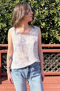 1990s Ungaro Sheer Silk Tank Top Selected by Personal Choice