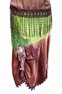 Upcycled Two Piece Dyed Slip Dress Selected by Garbage Soup