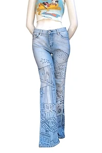 1990's Pepe Embroidered Denim Jeans Selected by Garbage Soup