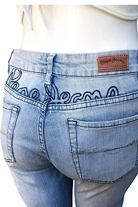 1990's Pepe Embroidered Denim Jeans Selected by Garbage Soup
