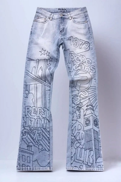 1990's Pepe Embroidered Denim Jeans Selected by Garbage Soup