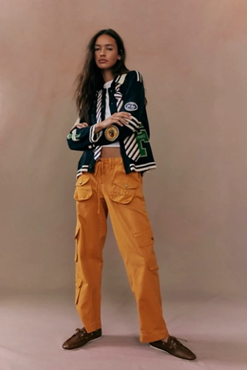 Varsity Patch Collared Cardigan