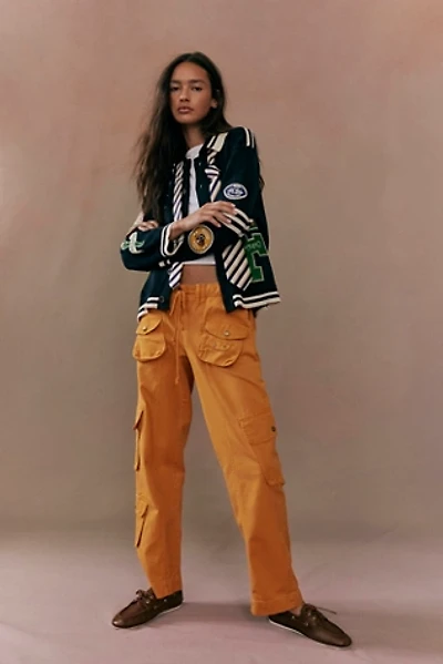 Varsity Patch Collared Cardigan