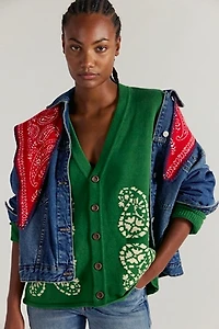 Found Paisley Knit Cardi