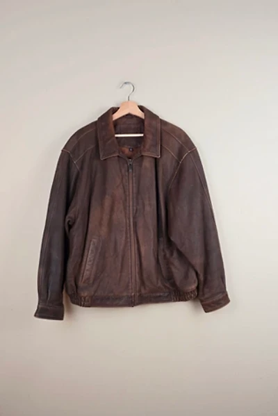 Vintage Croft and Barrow Classic Leather Bomber Jacket Selected By The Igala NYC