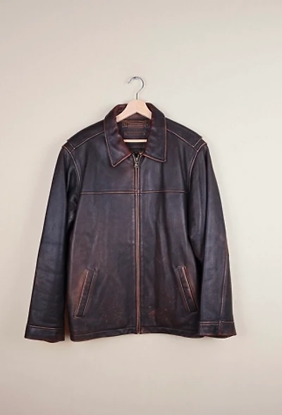 Vintage Sonoma Brown Leather Jacket Selected By The Igala NYC