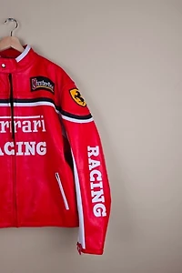 Vintage Ferrari Formula One Leather Jacket Selected By The Igala NYC