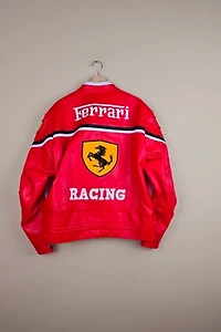 Vintage Ferrari Formula One Leather Jacket Selected By The Igala NYC