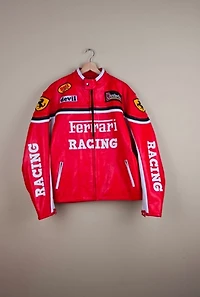Vintage Ferrari Formula One Leather Jacket Selected By The Igala NYC